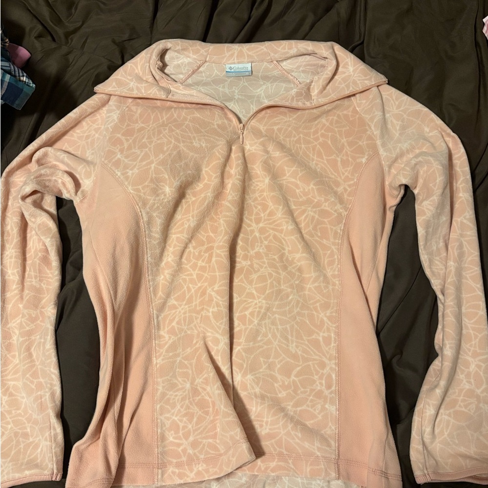 Columbia Peach Quarter-Zip Performance Pullover